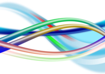 Linien und Wellen als Design