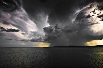 storm over lake Balaton