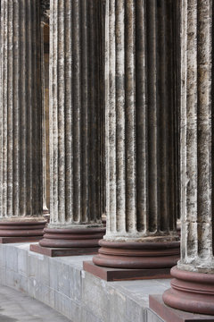 Classical marble columns