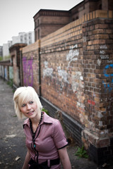 portrait of beautiful woman waiting