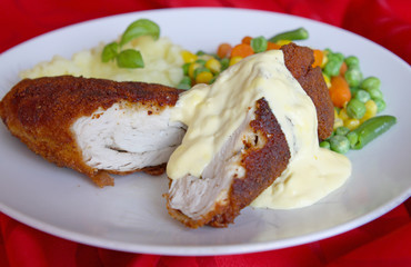 Putenschnitzel mit Gemüse