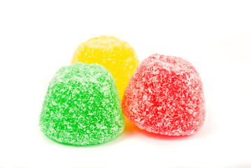 candy on white background