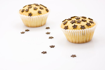 Tasty chocolate chip muffin