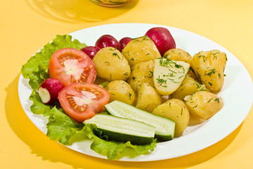 boiled potatoes