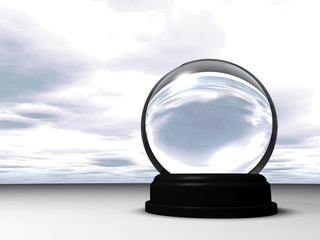 Glaskugel Tag Bewölkt