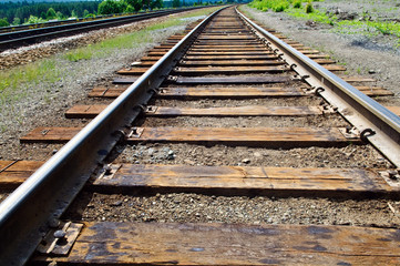 Fototapeta na wymiar railroad railway
