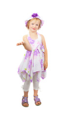 Little fashionable girl