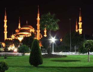 Sultanahmet (Blue) Mosque in Istanbul, Turkey