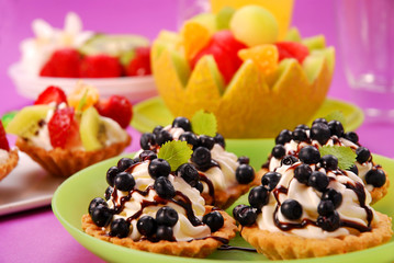 blueberry mini tartlets