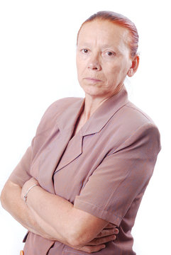 Portrait of middle aged white woman