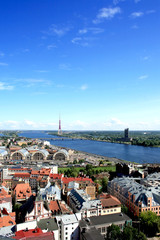Panorama view of Riga, capital of Latvia