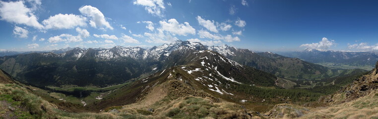 Fototapeta na wymiar Alpen Bergpanorama