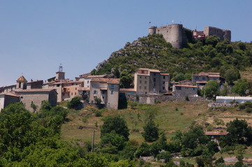 Fototapeta na wymiar Trigance ; Village provençal