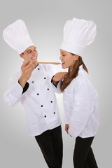 Man and Woman Chef