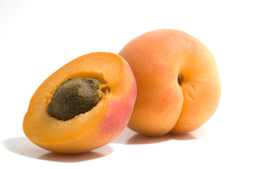 apricot isolated on white background