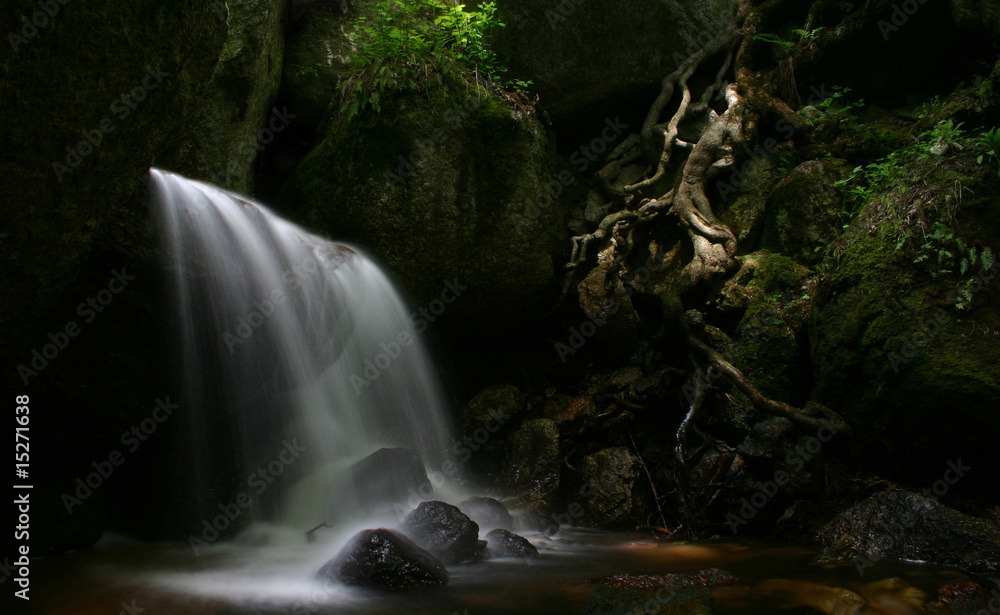 Canvas Prints versteckter Wasserfall