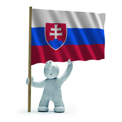 Slowakei Flagge slovakia flag staunen