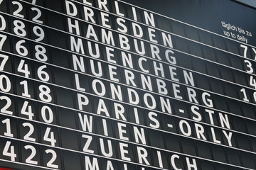 die flugtafel