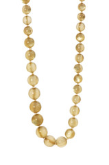 Pearl necklace isolated on the white