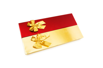 Gift boxes isolated on the white background