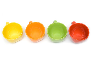 multicolor cups
