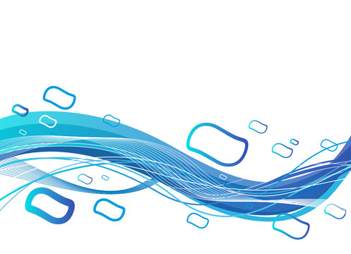 abstract sinusoide big blue