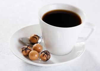 coffee and chocolate drops