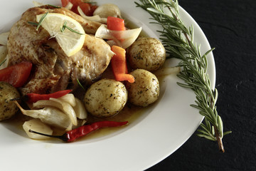 Huhn gebraten, Zitronenhuhn