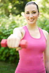 Fototapeta premium Sporty woman