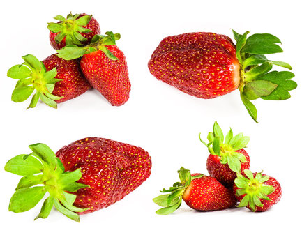 strawberry onwhite background