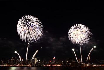 The 4th of July fireworks in NYC