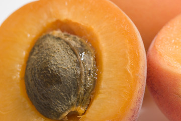apricot isolated on white background