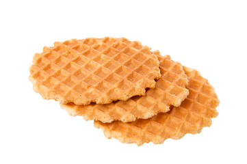Waffles isolated in white background