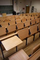 seats in a lecture room