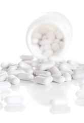 The container with tablets