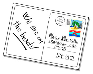 Cartolina con messaggio