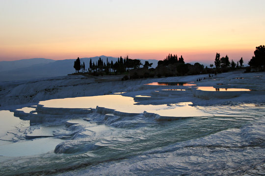 Pamukkale Hierapolis, World Heritage Site, cascading travertines