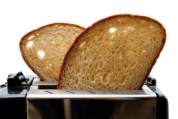 Brot im Toaster