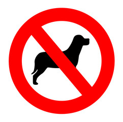 No dogs sign