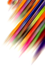 Abstract colorful blurs on white background