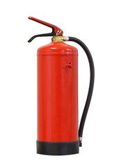 Fire extinguisher isolated over white