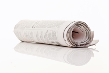 Zeitung als Rolle