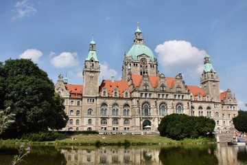 Fototapeta premium Rathaus in Hannover