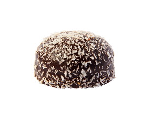 Chocolate sweet with the coconut shaving