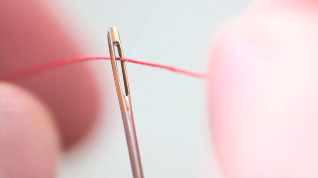 Threading a needle