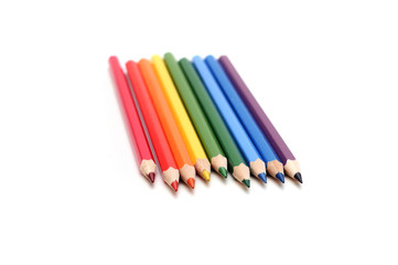 Fototapeta premium colored pencils isolated