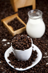 Caffeee and milk