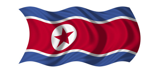 north korea flag