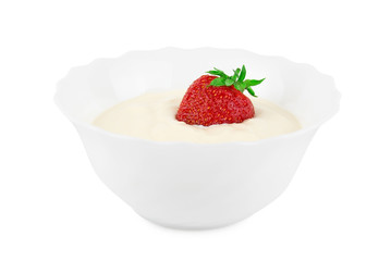 Strawberries with cream