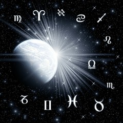 Twelve symbols of the zodiac and planet